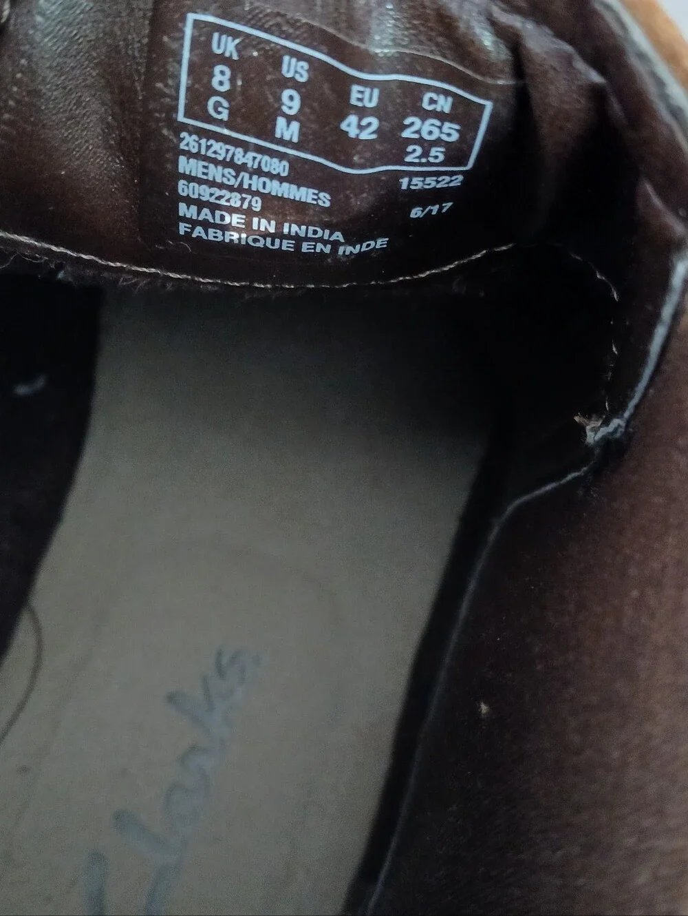 Clarks durable leather